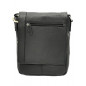 Borseta de Umar Barbati Hunter, din Piele Nappa Neagra, Curea Reglabila, 24x25x6 cm - Eleganta si Functionalitate Premium