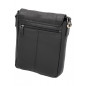 Borseta de Umar Barbati Hunter, din Piele Nappa Neagra, Curea Reglabila, 24x25x6 cm - Eleganta si Functionalitate Premium