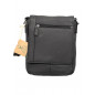 Borseta de Umar Barbati Hunter, din Piele Nappa Neagra, Curea Reglabila, 24x25x6 cm - Eleganta si Functionalitate Premium