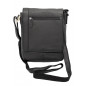 Borseta de Umar Barbati Hunter, din Piele Nappa Neagra, Curea Reglabila, 24x25x6 cm - Eleganta si Functionalitate Premium