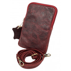 Geanta dama de umar mini pentru telefon, Port Telefon Crossbody, Curea de umar din piele, 18x12x2 cm