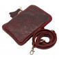 Geanta dama de umar mini pentru telefon, Port Telefon Crossbody, Curea de umar din piele, 18x12x2 cm