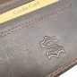 Portofel Maro inchis pentru Barbati din Piele naturala de Bovina, Model 2024, 12,5x10x1,8 cm